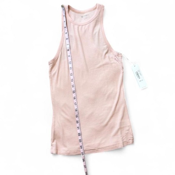 AG Blush Pink Ribbed Racerback Tank Top - Picture 11 of 12